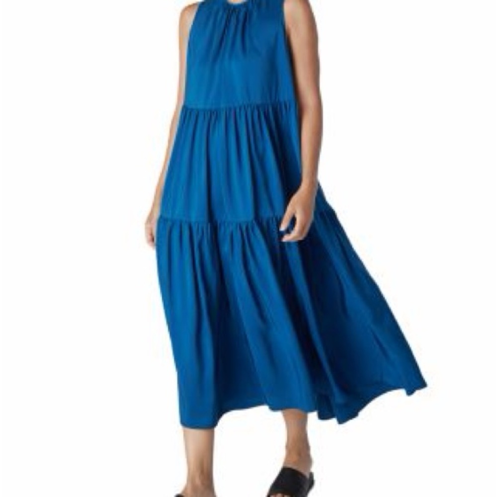 Eileen Fisher Silk Tiered Dress